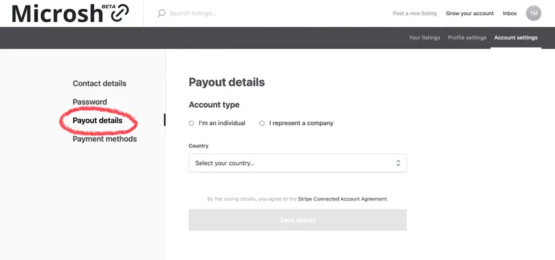 create account