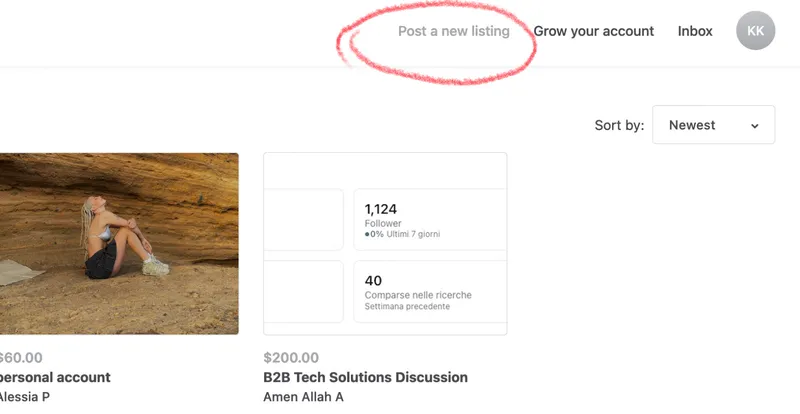 create account